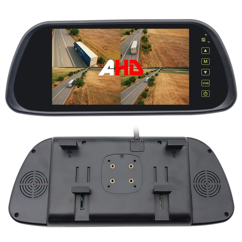 2 -ből 1 telepítés 7 hüvelykes quad AHD visszapillantó tükör monitor