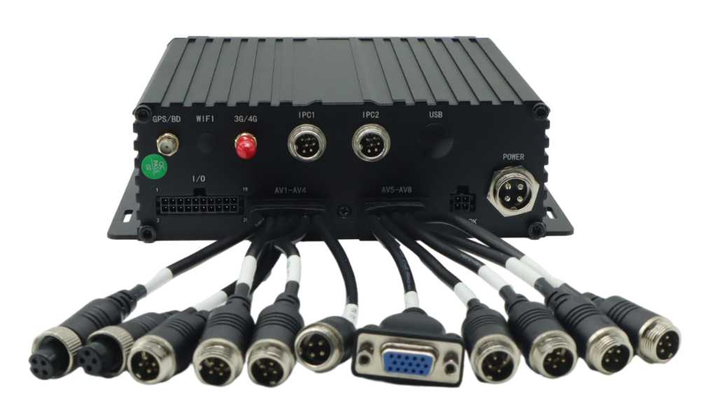 8 csatornás HDD jármű mobil DVR GPS Wifi-vel teherautóhoz
