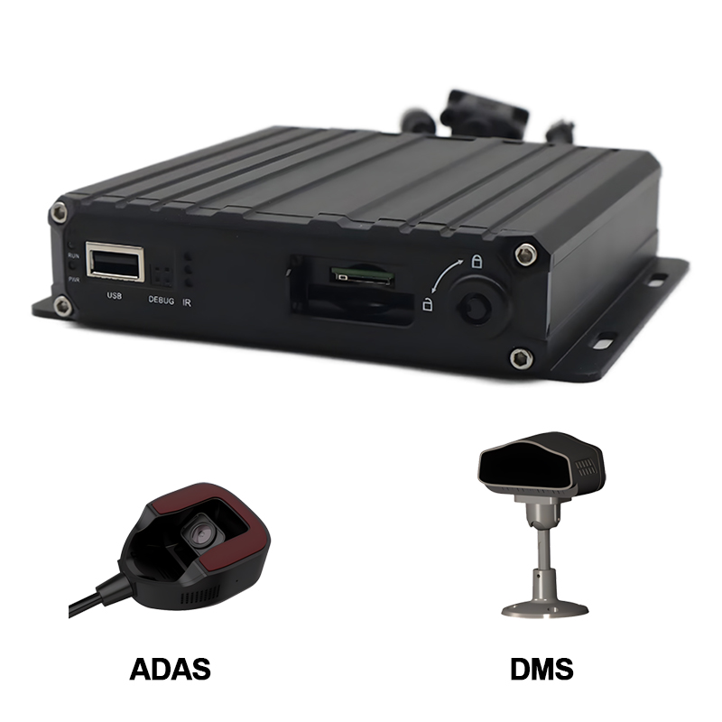 4CH AI intelligens mobil DVR DSM és ADAS kamerával