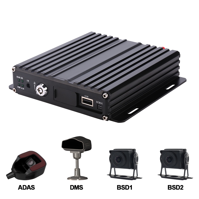 4CH AI SD mobil DVR támogatás ADAS+DMS+BSD