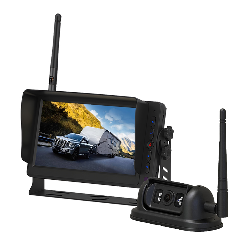 7 hüvelykes 2,4 GHz-es digitális vezeték nélküli HD kamera és monitorrendszer