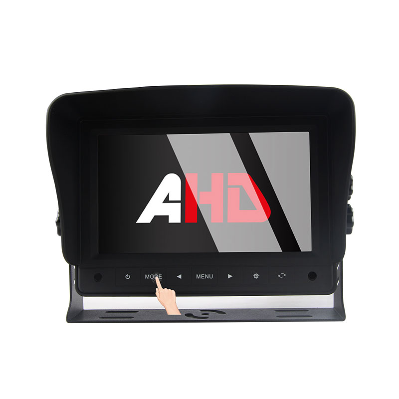 7 hüvelykes érintőgombok, 2 csatornás nagy teherbírású AHD járműmonitor