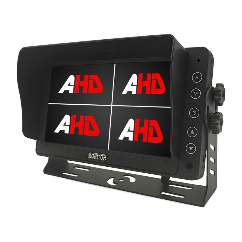 7 hüvelykes járműmonitor 4 AHD bemenettel és 720P felvétellel